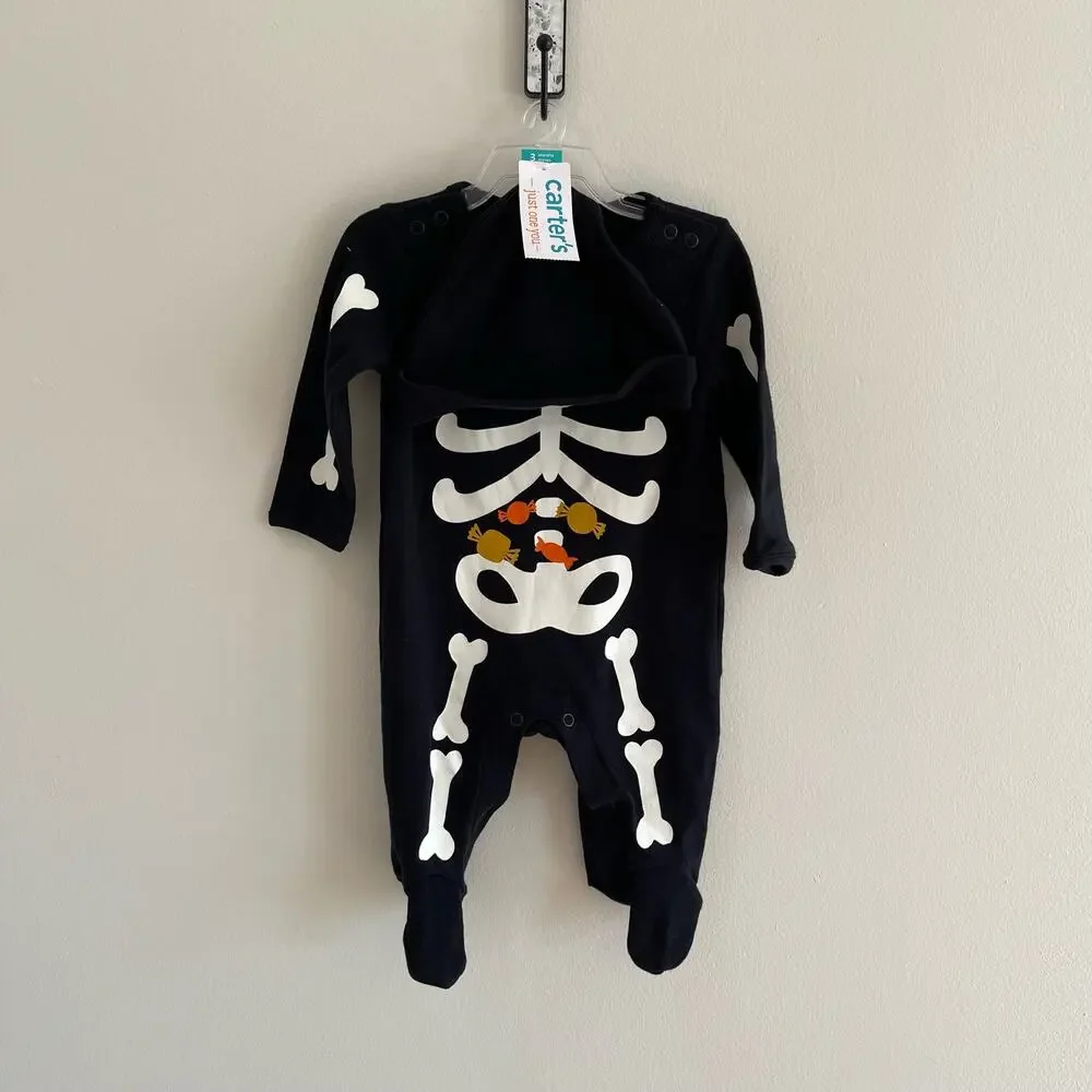 NWT 3 MONTHS CARTER'S SLEEPER AND HAT